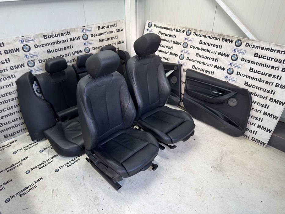 Scaune interior sport Recaro piele neagra de Europa BMW Seria 3 F30