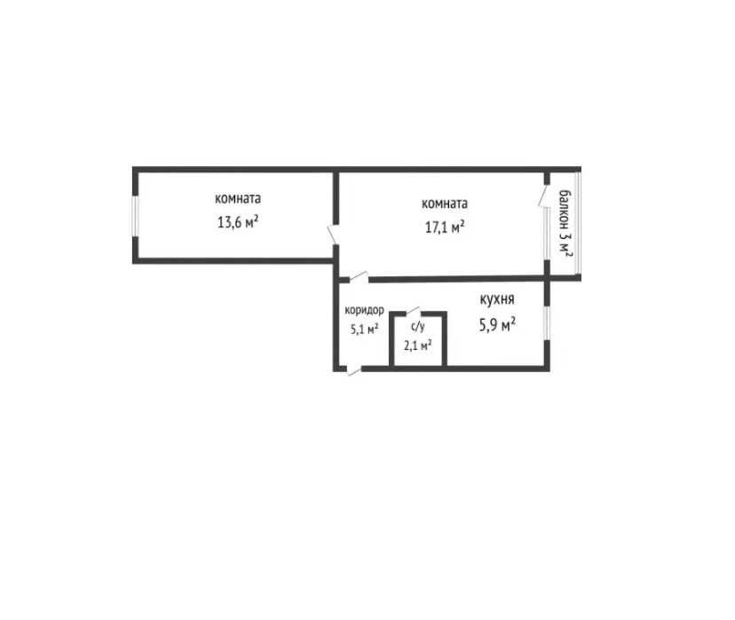 2-комнатная район 11 школы