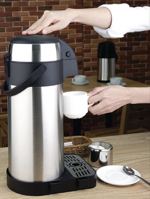 Cană cu pompă Olympia cu perete dublu, 5 litri