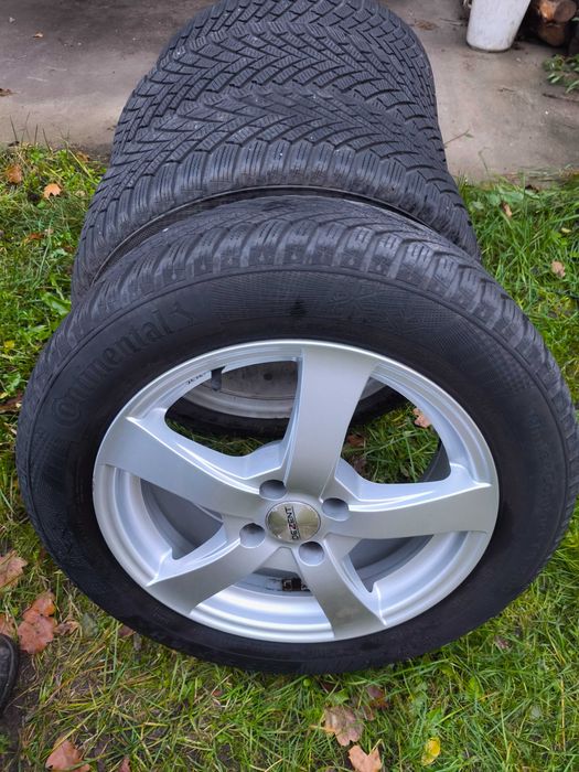 Roti aliaj Dezent / Dacia 4 x 10 / anvelope Continental 205/55/R16 M+S
