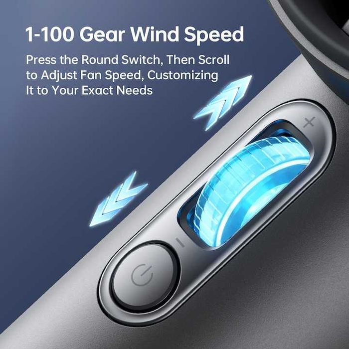 JISULIFE Handheld Fan Pro1S (New Version) - 2025 - чисто нов / 5000mAh / до 40h работа