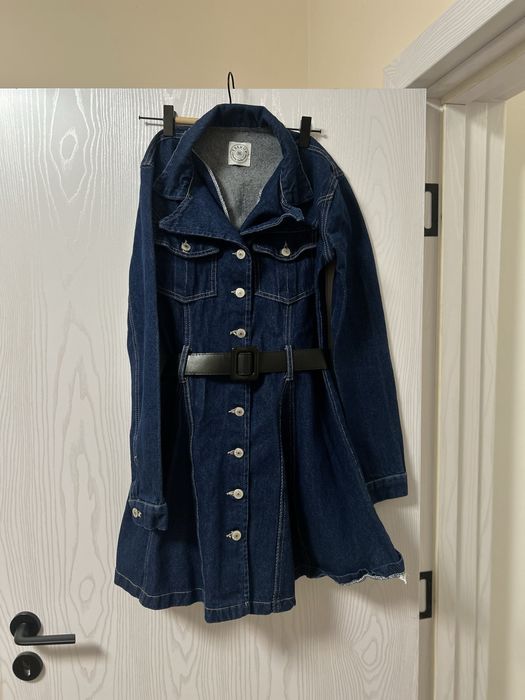 Дънково рокля с колан