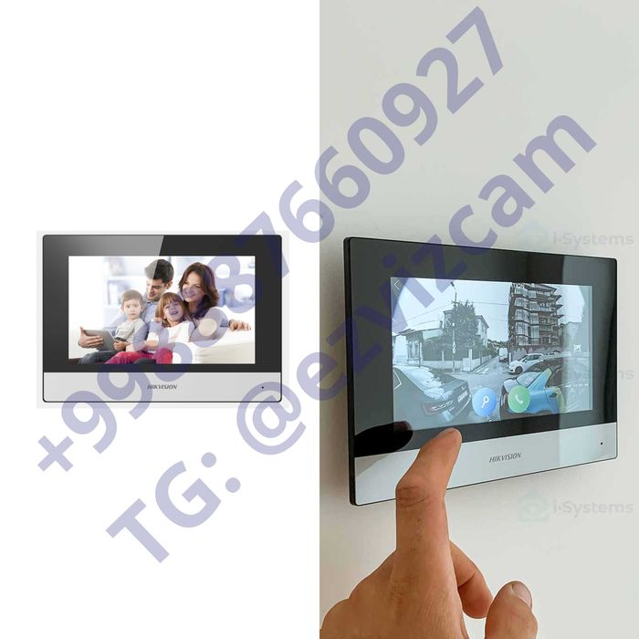 IP / Комплект видео домофон + вызывная панель Hikvision KIS603 / 603