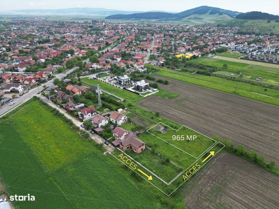 Teren intravilan Sanpetru- 800 m de Street Mall , 3km de Coresi