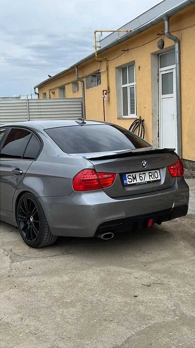 Eleron Portbagaj Lip Codita BMW Seria 3 E90 PSM High Kick, NegruLucios