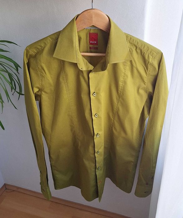 Camasa barbati slim fit, olive, masura L