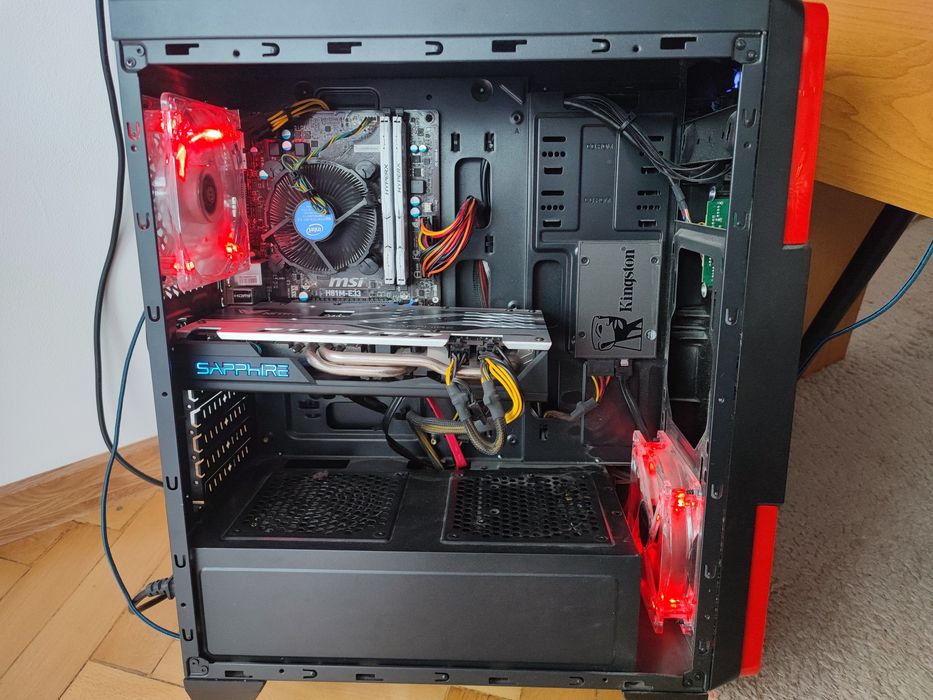 Геймърски компютър Intel core i5 4690 / RX 580 8GB / 16GB RAM