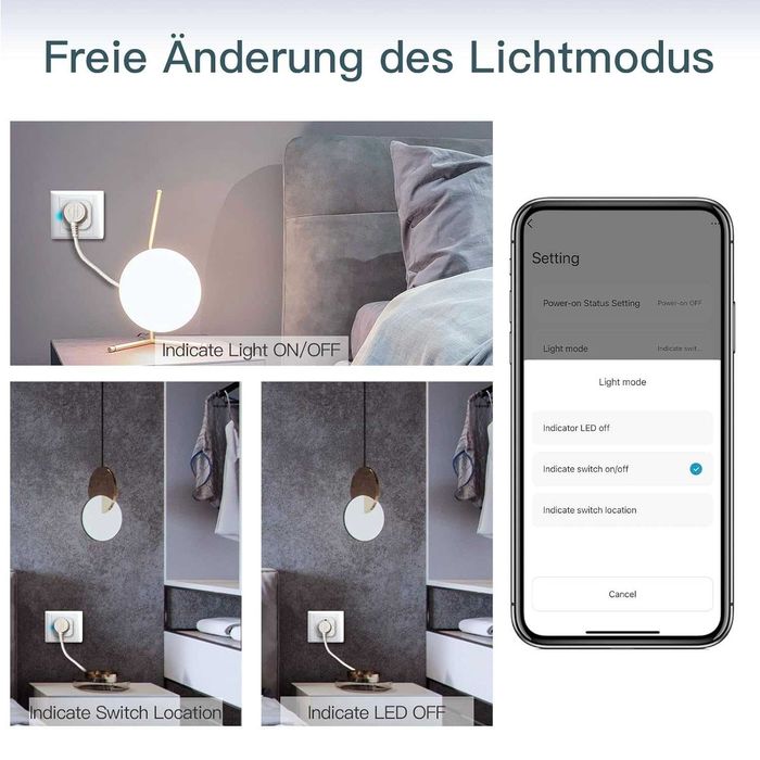 Priza smart dimmer MOES WiFi control lumini Alexa Google*