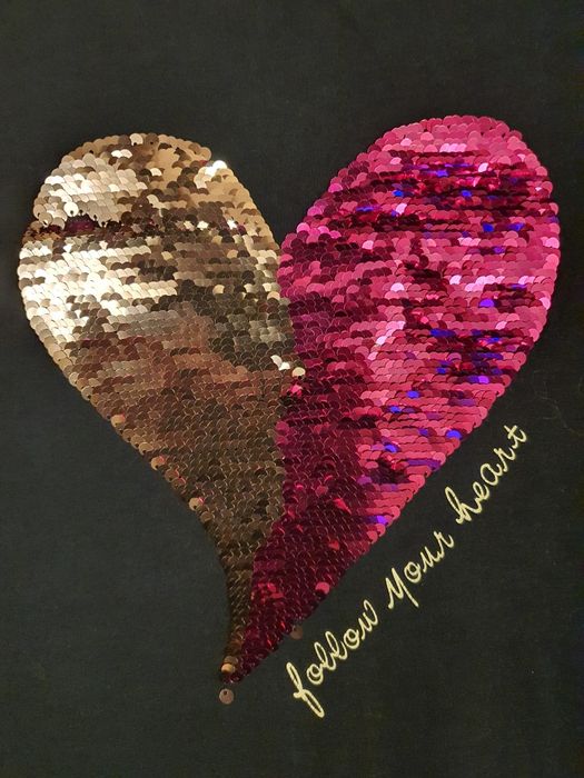 Set haine fete, 3 piese, 146-152, unicorn, paiete reversibile, inima