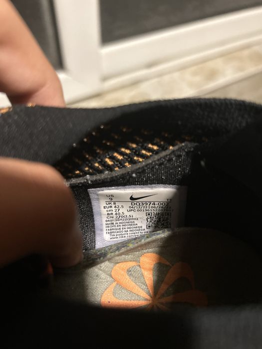 Nike vapormax черни с оранжево