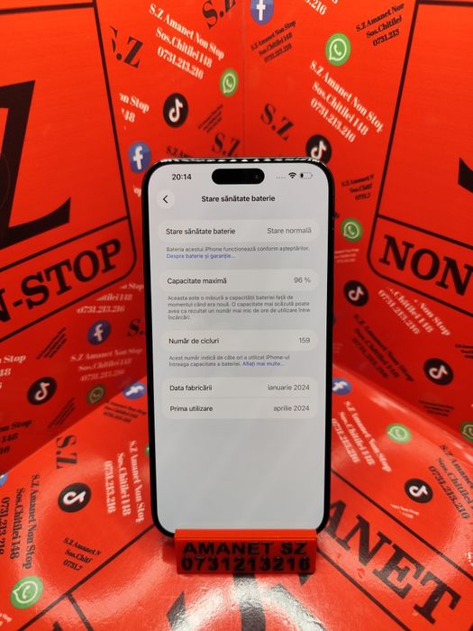 iPhone 15 Pro Max Amanet SZ Non Stop