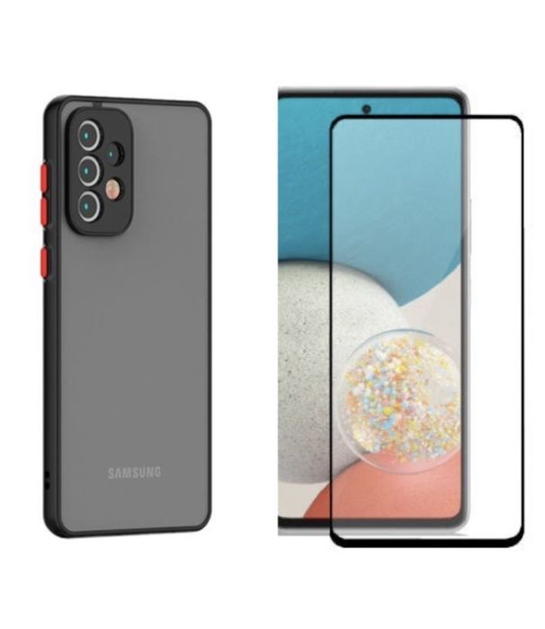 Husa Dual Case Folie Sticla 21DPrivacy Samsung A13/A33/A34/A35/A36/A55