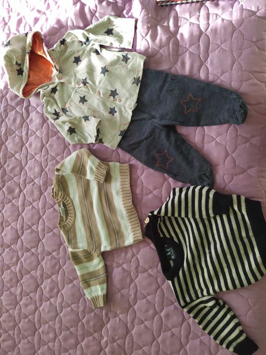 Зимни бебешки дрешки 3-6 мес.