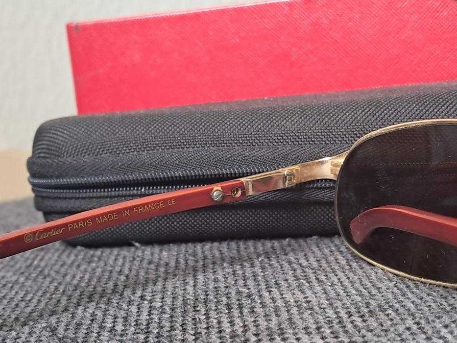 Oчила Cartier Paris Red Wooden Temple 59-16-130