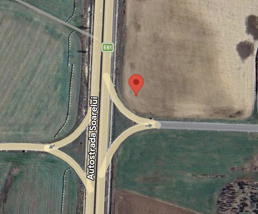 Teren de inchiriat Autostrada A2 nod Vadu Anei