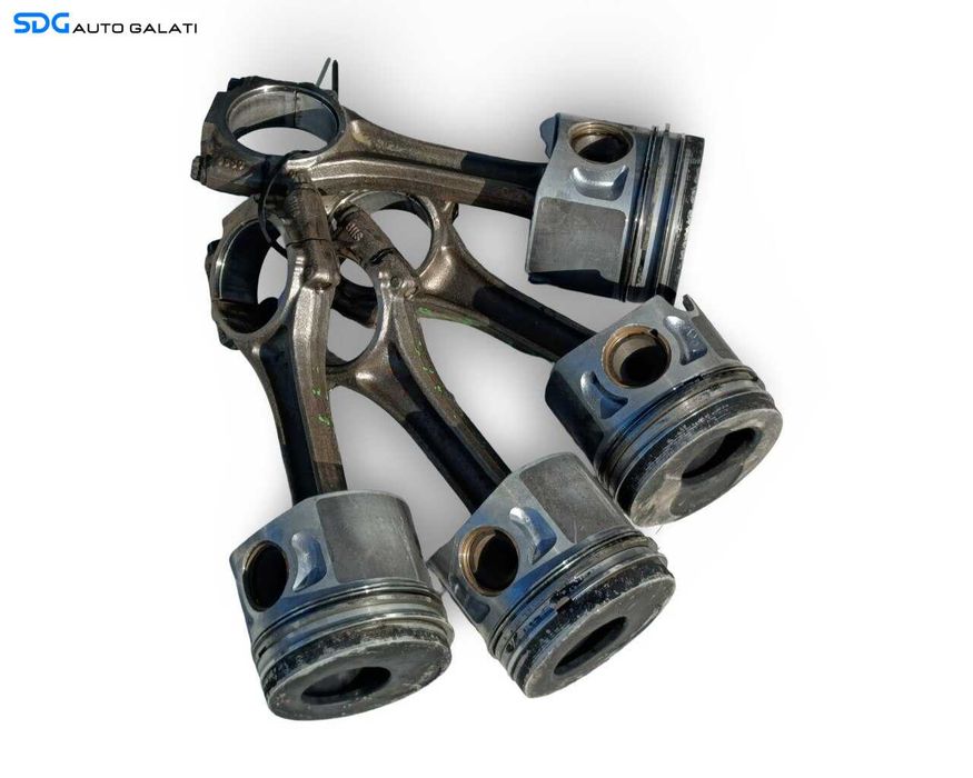 Set 4 Pistoane Complete cu Biela Volkswagen Golf 6 1.6 Benzina 2008 - 2013 Cod 06B198401B, 06A107065N [LR6217]