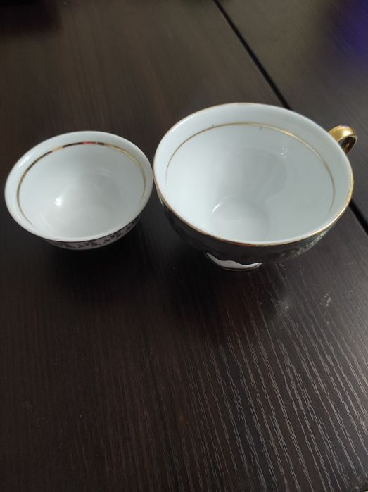 Соусники зелёные фарфоровые