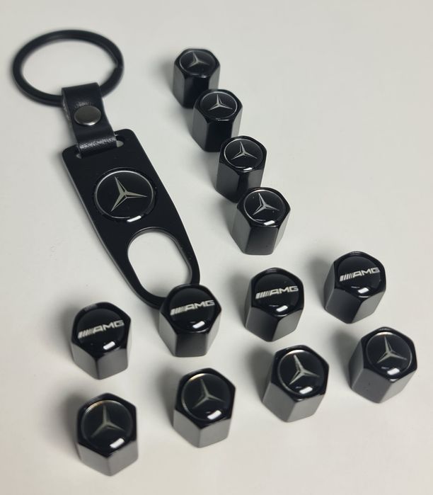 Set-Capacele-Valva-Ventil+Breloc-Mercedes-C220-E220-CLS-C-E-S-Class-ML