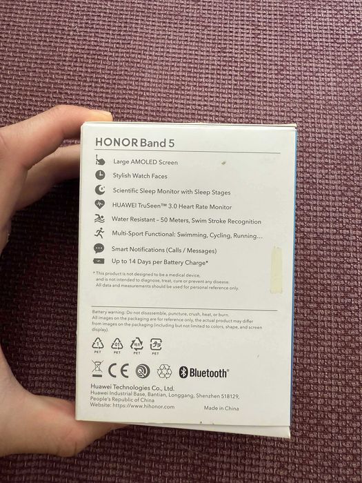 Смарт гривна Honor Bnad 5 Midnight Navy