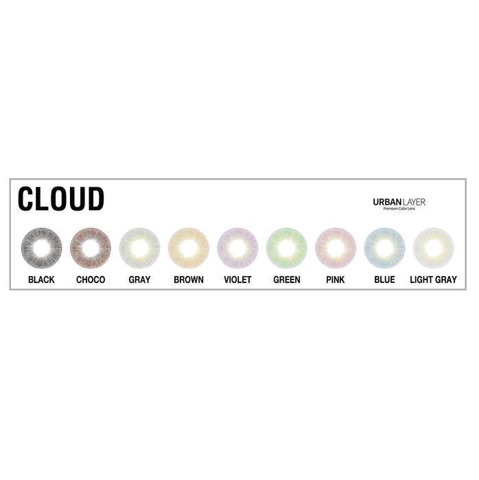 Cloud - lentile de contact colorate anuale, pachet complet