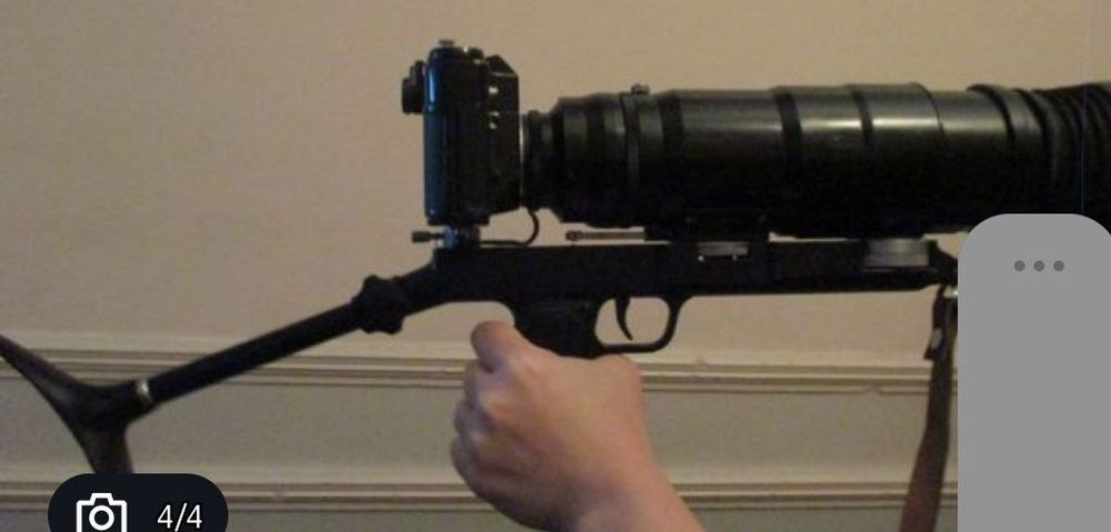 Фоторужьё Зенит с линзой