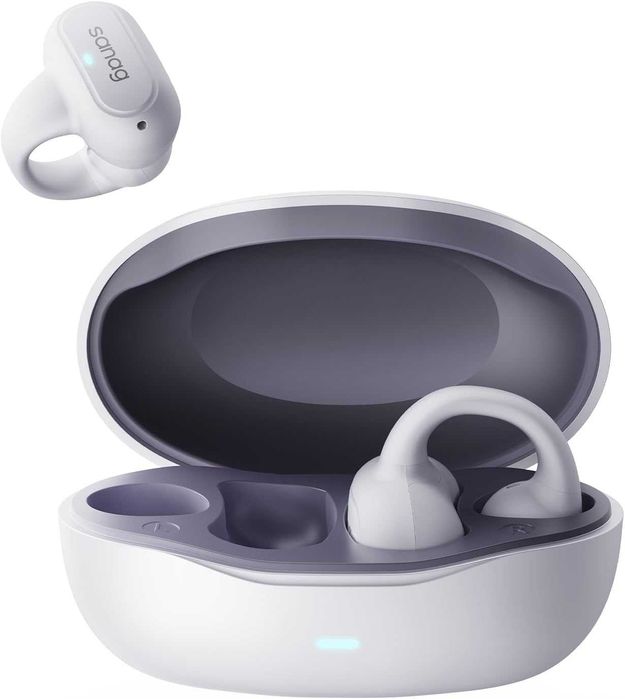 Безжични слушалки Sanag с Bluetooth 5.3 с калъф, iPhone и Android