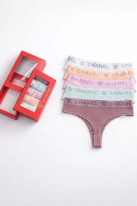 Chiloti tanga calitate superioara 5 la set