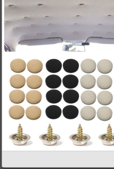Копчета за увиснал таван бежови сиви и черни в комплект от 30бр