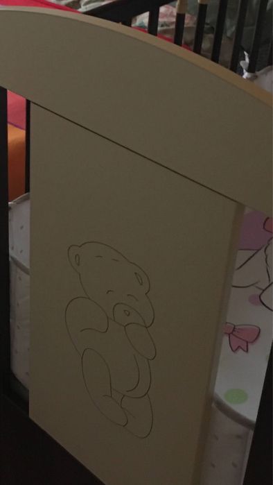 Детско легло с два вида приставки