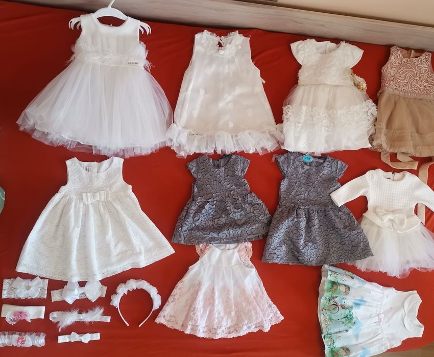 Коледна рокличка Contrast /Официални бебешки роклички Contrast