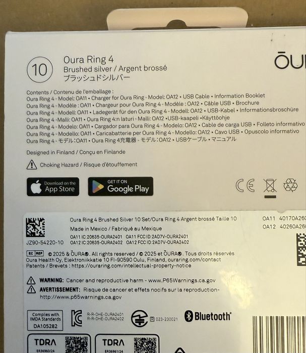 OURA Ring 4 NOU SIGILAT ! Silver / Gold ! Inel inteligent sanatate