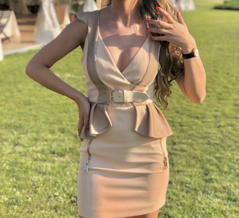 Официална рокля с харбалички