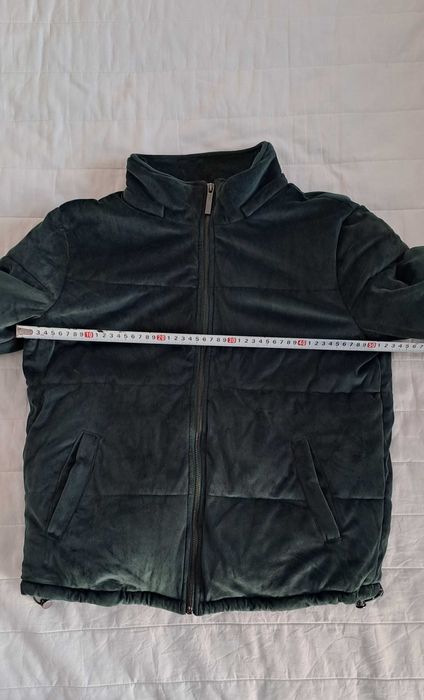 Зелено дамско кадифено яке