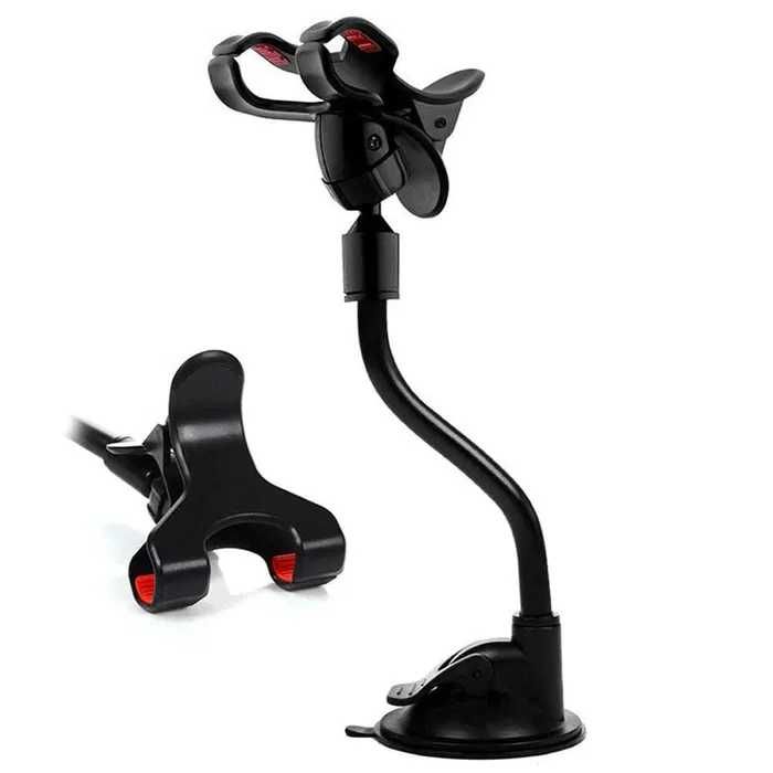 Стойка за кола с вакуум, за огледало, за волан за смартфон и навигация