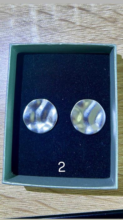 Чисто нови сребърни обеци проба 925