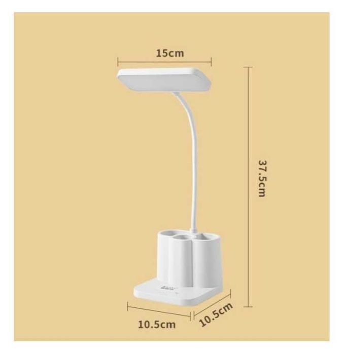 Настольная лампа с аккумулятором с тремя режимами света