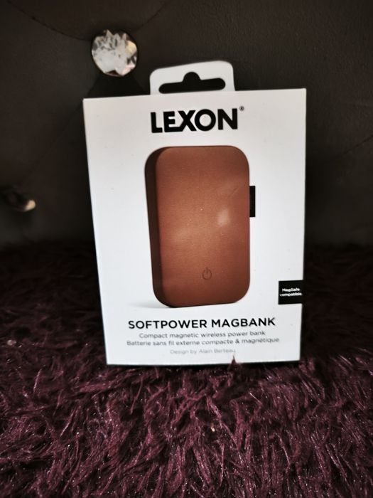 Lexon Softpower Magbank Brown – Baterie externă magnetică