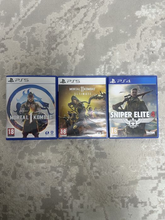 Продам диски на пс5 новые почти мортал комбат 11