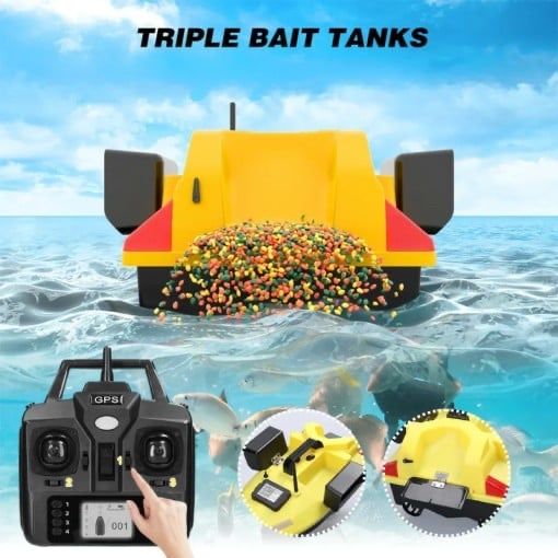 Barcă Nadit și Momit V020,GPS,3 cuve,2kg,500m