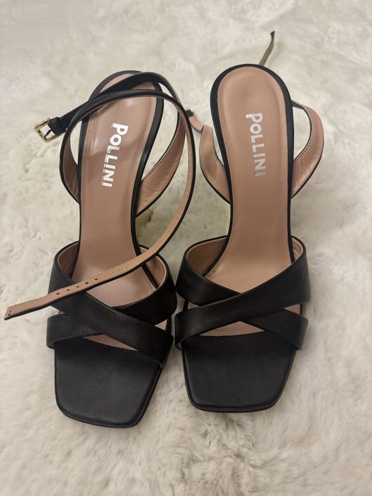 Sandale Pollini din piele neagra