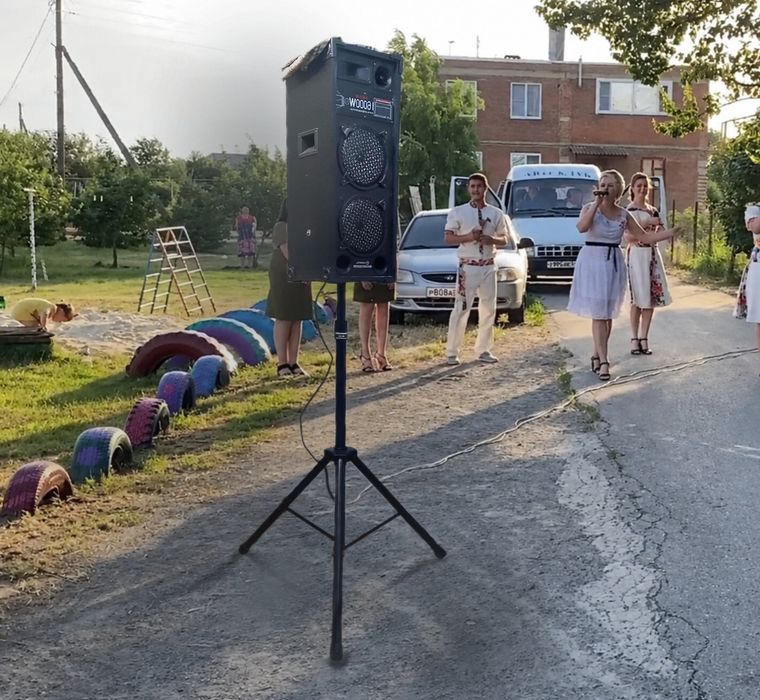Колонка TOWEL в рабочем состоянии
