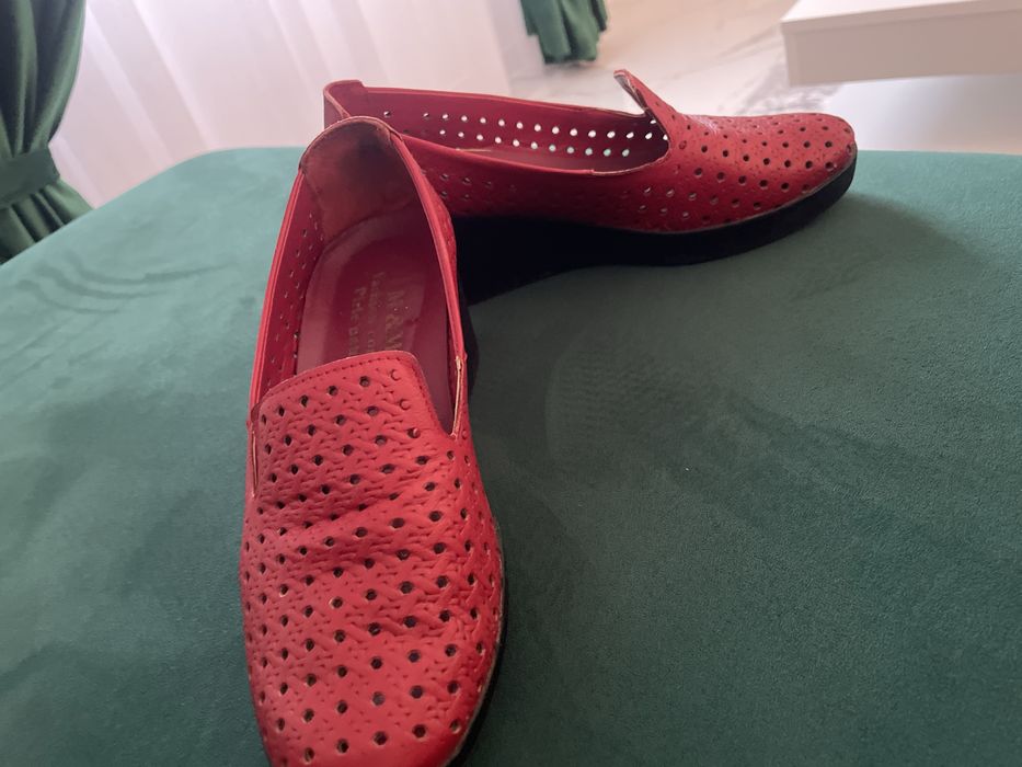 Pantofi casual din piele  naturala moale