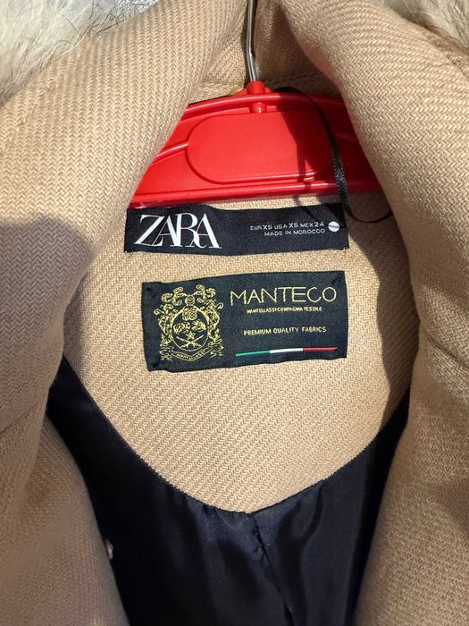 Палто Zara. XS Размер. Estestveni materiali