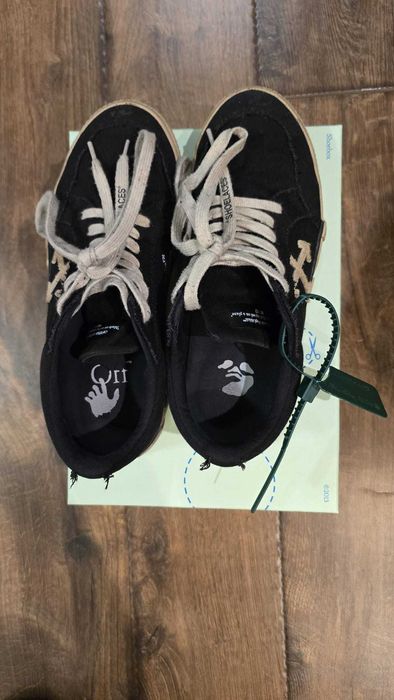 papuci Off-White vulcanized negrii