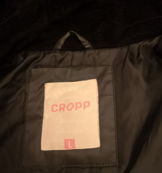 Geaca lunga/ pardesiu/ parka gluga dama, neagra, L, Cropp