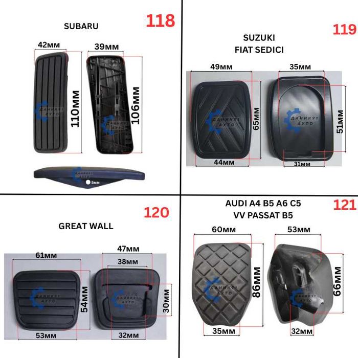 Гумички за педал