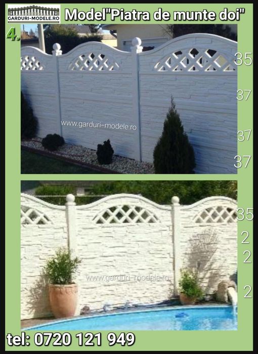 Garduri din panouri beton armat. Transport gratuit acum.