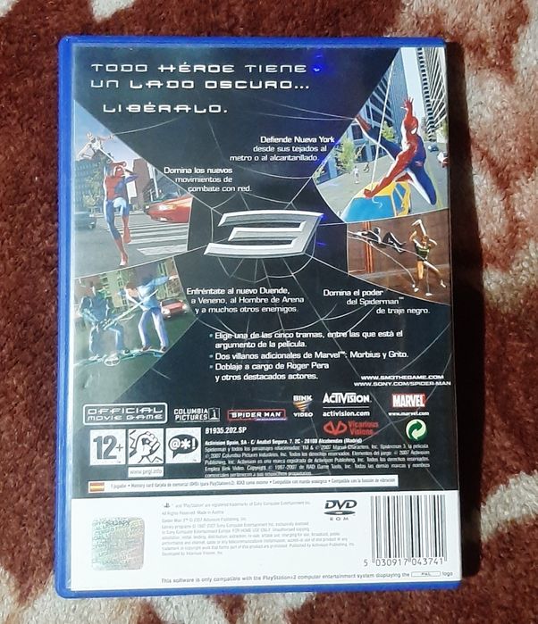 Joc Spider-Man 3 PS2 (PlayStation 2) – Ediția PAL în stare bună