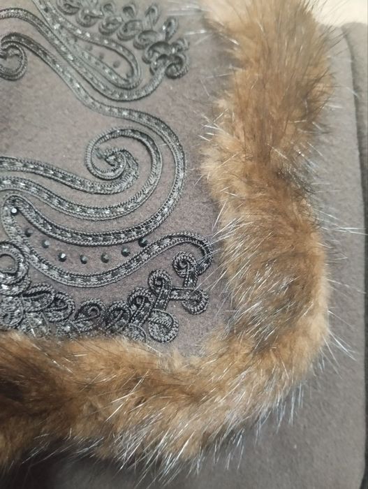 Пальто Турция Мех натуральный 56размер