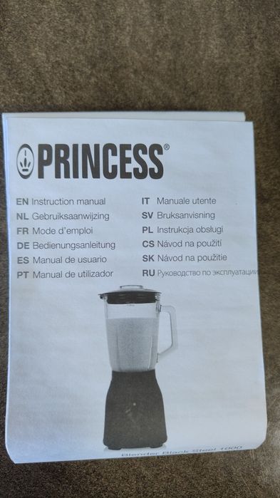 Blender Princess Black Steel, 1000W, 1,5 litri, nou
